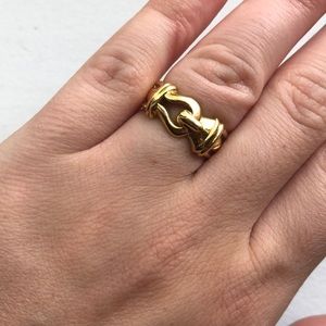 David Yurman gold knot ring size 6